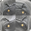 Prada Bow Tie Pleated Tote Leather