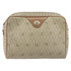Christian Dior Vintage Honeycomb Canvas and Leather