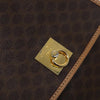 Celine Vintage Drawstring Flap Macadam Coated Canvas