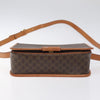 Celine Vintage Macadam Circle Logo Canvas and Leather