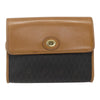 Christian Dior Vintage Honeycomb Canvas and Leather