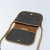 Christian Dior Vintage Honeycomb Flap Canvas and Leather