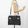 Salvatore Ferragamo Double Gancini Side Buckle Tote Leather