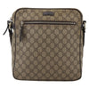 Gucci Front Zip Messenger GG Coated Canvas
