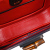 Gucci Vintage Convertible Bamboo Top Handle Leather