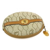Christian Dior Honeycomb Zip Coin Purse Canvas and Leather