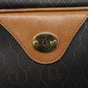 Christian Dior Vintage Honeycomb Canvas and Leather