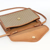 Celine Vintage Macadam Circle Logo Canvas and Leather