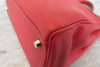 Hermes Kelly Red Clemence with Gold Hardware