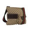 Gucci Double Pocket Web Messenger GG Canvas
