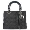 Christian Dior Vintage Lady Dior Cannage Quilt Denim