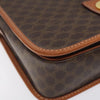 Celine Vintage Macadam Circle Logo Canvas and Leather