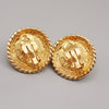 Chanel Vintage Round Chain Clip-On Metal with Faux Pearl