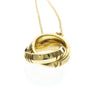 Tiffany & Co. Atlas X Closed Interlocking Pendant 18K Yellow Gold
