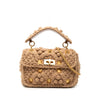 Secondhand Valentino Medium Knit Roman Stud Satchel