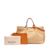 Secondhand Valentino Medium Raffia VLogo Tote