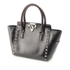 Secondhand Valentino Small Crinkled Calfskin Rockstud Double Handle Tote