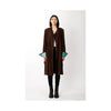 Roberto Cavalli brown suede trench coat pre-owned