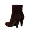 Miu Miu brown leather ankle boots pre-owned