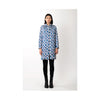 Moel Bosh blue and white ikat coat pre-owned