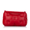 Maison Margiela Glam Slam features a quilted leather detachable strap red pre-owned nft