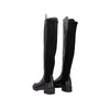 Stuart Weitzman black calf leather  slip-on knee high boots pre-ownd