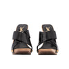 YSL wooden black patent leather mules pre-owned