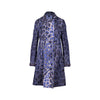 Blumarine purple printed double breasted coat pre-owned