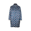 Moel Bosh blue and white ikat coat pre-owned