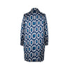 Moel Bosh blue and white ikat coat pre-owned