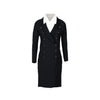 Chanel Haute Couture black wool dress and cotton colar boutons pre-owned nft