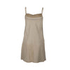 Roberto Cavalli cream leather sleveeless dress pre-owned