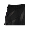 Jean Paul Gaultier black trousers. Loose fit with full coverage ruffles pre-owned