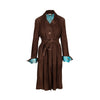 Roberto Cavalli brown suede trench coat pre-owned