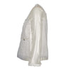 Second-hand Chanel Clear Jacket with White Lace Embroidery