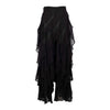 Jean Paul Gaultier black trousers. Loose fit with full coverage ruffles pre-owned