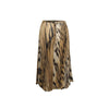 Pre-owned Roberto Cavalli chiffon-tulle leopard printed pleated skirt-'00s