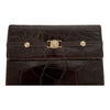 Secondhand Gianni Versace Vintage Crocodile Embossed Handbag