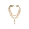 Secondhand Vivienne Westwood Three Row Pearl Drop Choker