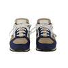 Bally blue and beige leather sneakers shoes pre-owned