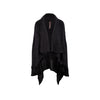 Rick Owens black cardigan with maxi revers pre-owned