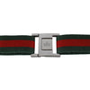 Gucci web belt, green and red web canvas pre-owned