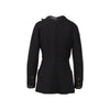 Chanel black wool jacket decorated black satin camellias pre-owned nft 