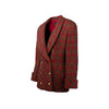 Chanel blazer wool jacket with tartan pattern pre-owned