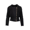 Sonia Rykiel black cotton knit bomber jacket pre-owned