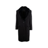 Unconditional London black wool overcoat pre-owned