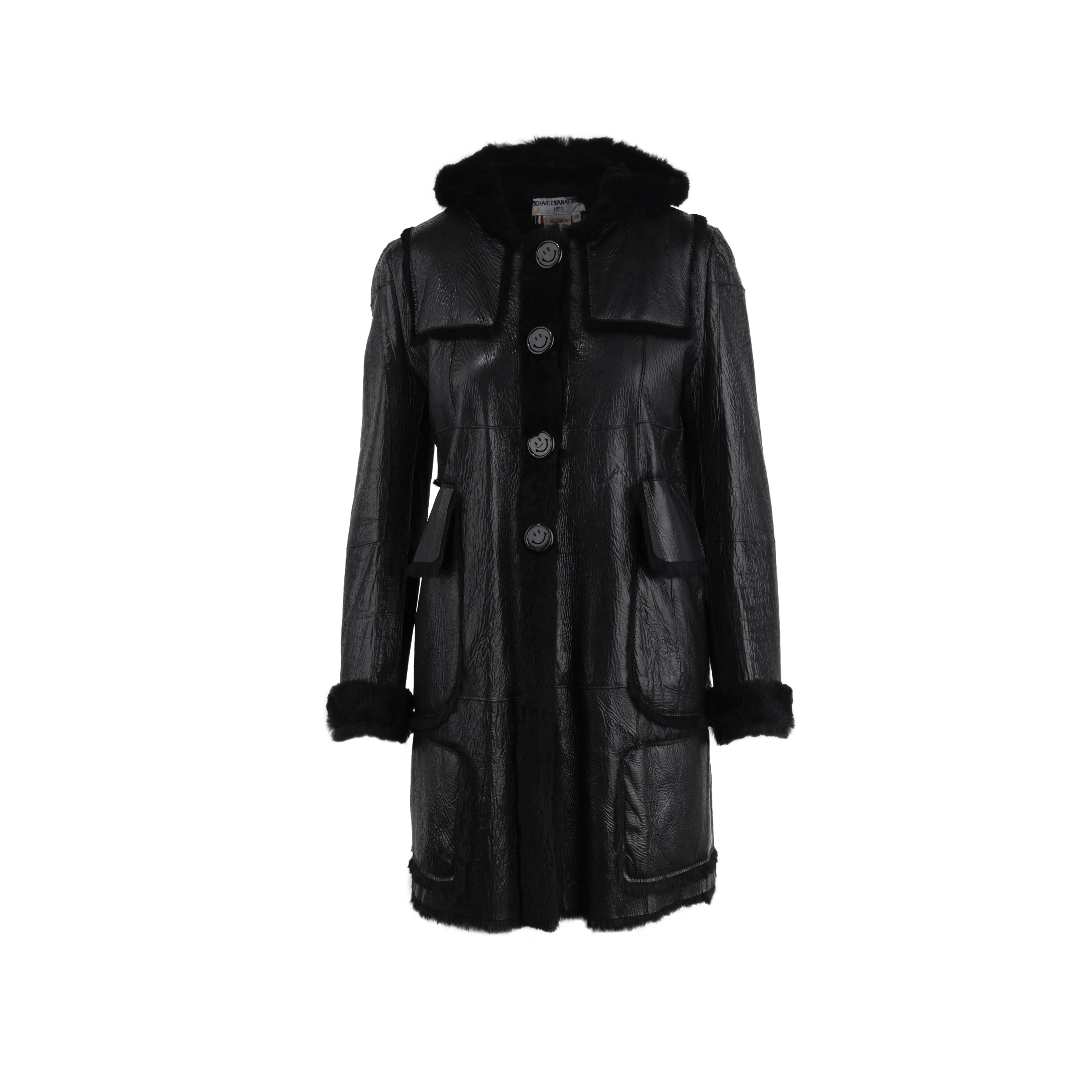 Secondhand Charles Anastase Leather Coat - '00s