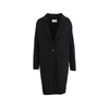 Sandro black wool overcoat pre-owned