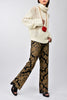 Secondhand Milk Jacquard Trousers - '00s
