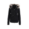 Maison Margiela cotton and cashmere hooded sweatshirt, front pockets, decorated with fur pre-owned